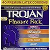 Trojan Pleasure Pack Premium Lubricated Latex Condoms