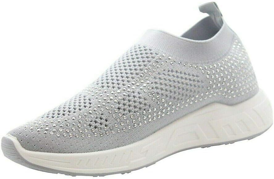 ladies diamante trainers