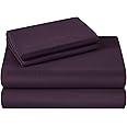 HOMEIDEAS Queen Size Bed Sheets - 4 Piece Set (Purple) - Extra Soft Brushed Microfiber 1800 Bedding Sheets, Deep Pocket, Wrinkle & Fade Free