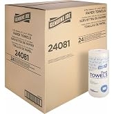 Genuine Joe Household Paper Towels, 2-Ply, 11" x 4.4", 200 Sheets/Roll (Pack of 24)