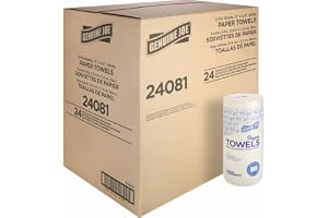 Genuine Joe Household Paper Towels, 2-Ply, 11" x 4.4", 200 Sheets/Roll (Pack of 24)
