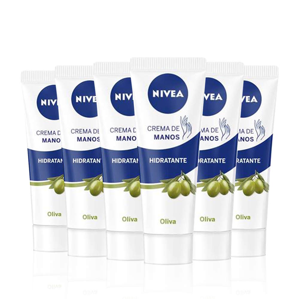 6x100ml Crema de manos Nivea con aceie d