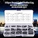 Yosoo 140Pcs Stainless Steel Key Keystock Assortment Round Ended Keyway Parallel Drive Shaft Keys Set 8mm, 10mm, 12mm, 16mm, 20mm, 25mm, 30mm