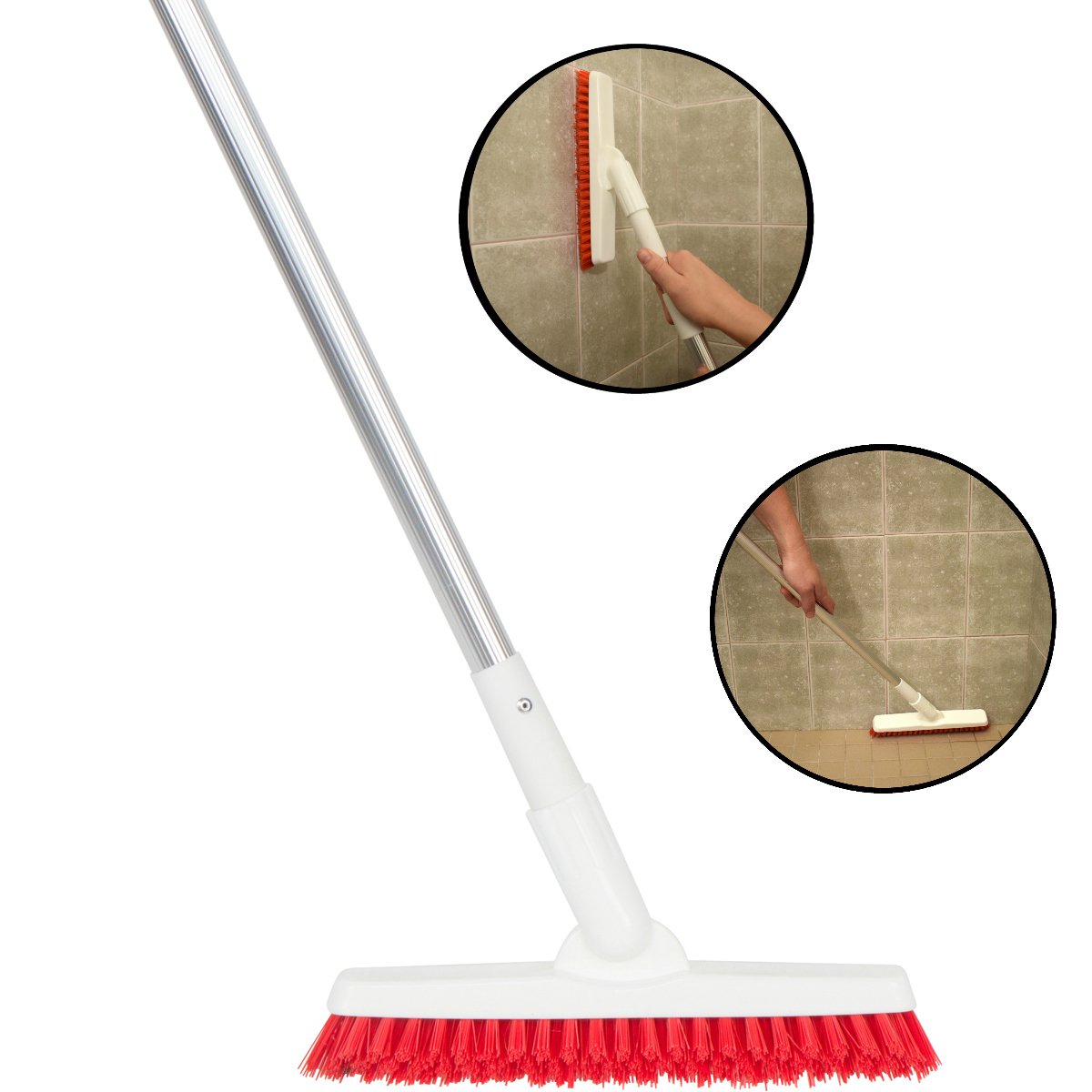 Grout Brush with Long Handle Extendable Telescopic Handle Kitchen