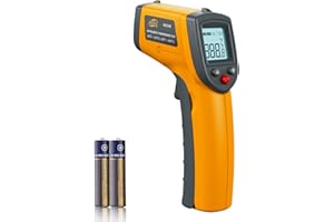Benetech Infrared Thermometer Laser Temperature Gun, Digital Surface Heat Temp Gun Non-Contact for Cooking Food, Pizza Oven, 