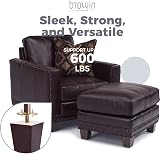 Btowin 8in Wood Furniture Legs 4pc Pyramid Mid-Century Modern Sofa Couch Feet view 5
