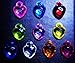 Pack of 10 Dazzling Heart Loom Charms for Silicone Band Loom Bracelets (H)