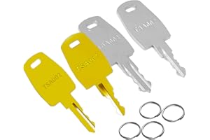 SMILERAY TSA 002 TSA 007 Key, TSA007 TSA002 Master Luggage Lock Keys Compatible with Luggage Suitcase Password Locks Copper, Pack of 4
