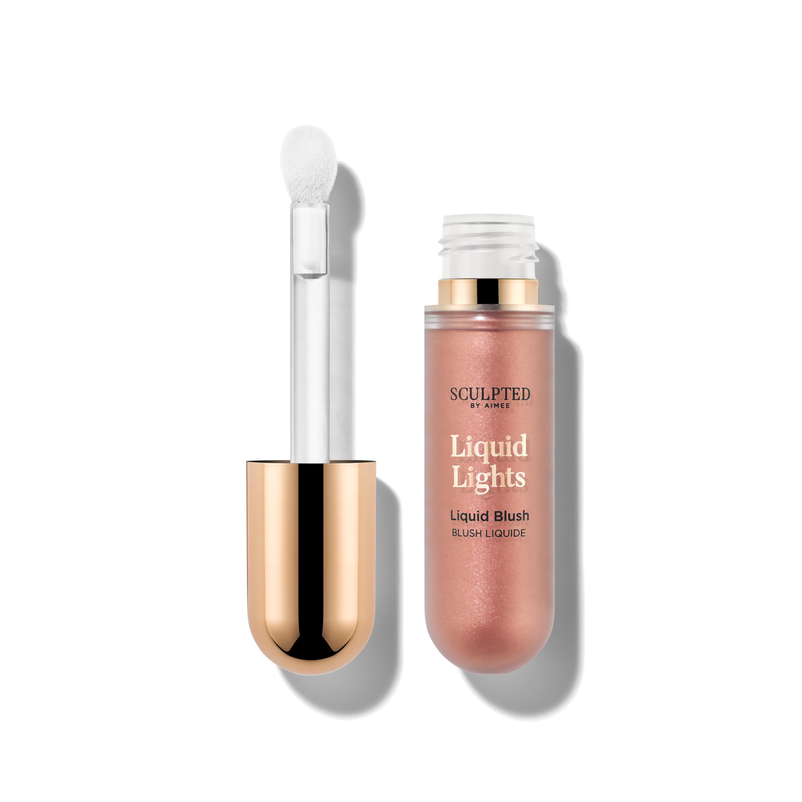 Liquid Lights Blush from Sculpted by Aimee (Peachy Keen) – 20g Vegan Liquid Blusher for Radiant Pop – 3 Shades for Pink, Peach or Rosy Blush Effect