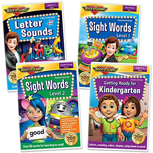 Rock 'N Learn Preschool & Kindergarten DVD Collection: Letter Sounds ...