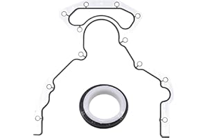 HiSport Rear Main Seal Gasket Set - Compatible with GM LS LS1 LS6 LS2 LS3 LQ9 LQ4 4.8L 5.3L 5.7L 6.0L 6.2L Chevy Silverado Su