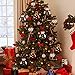 Alpyks KIAYACI Plush Hanging Christmas Ornament Sets Adorable Santa Snowman Reindeer 6PK Home Party Holiday Decoration