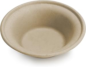 Earth's Natural Alternative Eco-Friendly, Natural Compostable Plant Fiber 11.5 oz. Bowl, Natural, 1000 Count