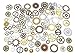 100 Grams Assorted Machine Clock Cog Wheel Gear Punk Steampunk Charm Pendant Connector for Necklace Bracelet Anklet DIY Jewelry Making Accessories