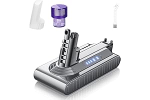 Bonacell 6000mAh Replacement for Dyson V10 Battery SV12 7-Cell 206340 Battery Compatible with Animal/Absolute/Fluffy Series M