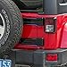 JeCar Tailgate Hinge Trim Spare Tire Bracket Covers for 2007-2018 Jeep JK Wrangler & Unlimited