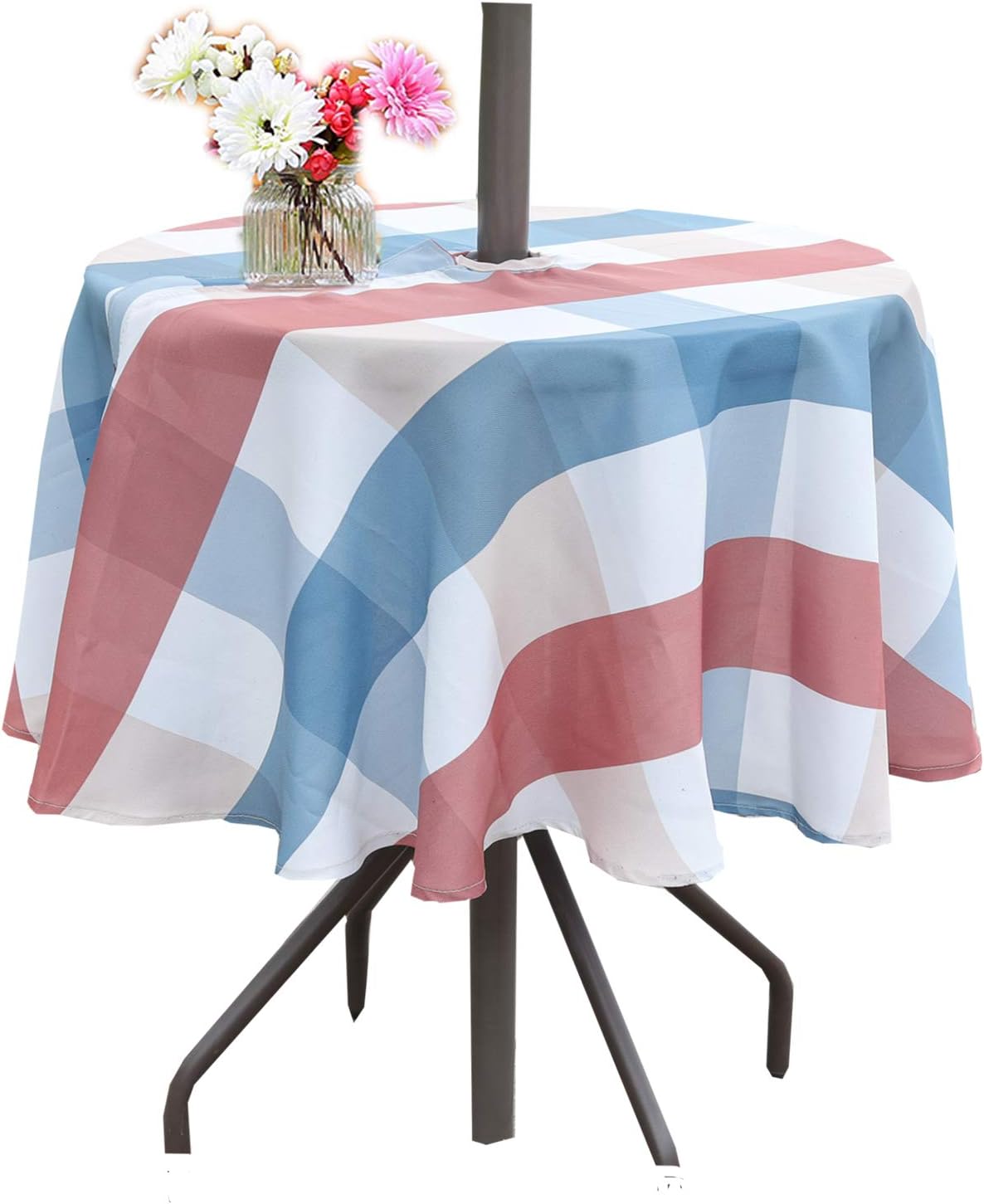 Best round umbrella vinal table cloth with hole