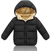 YAGATA Toddler Winter Jacket Baby Boy Coat Light Boys Coats Girls Snow Fleece Jackets