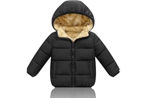 YAGATA Toddler Winter Jacket Baby Boy Coat Light Boys Coats Girls Snow Fleece Jackets