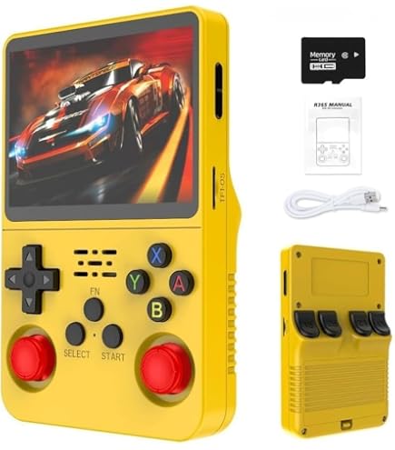 Console Portable R36S Avec 64 Go De Jeux Rétro - Écran 3,5" HD - Neuf, Livraison Gratuite