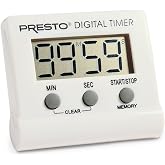 Amazon Brand - Presto! 04213 Timer Electronic Digital, White