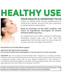 Mejor suplemento de soporte de tiroides, 120 cápsulas (NON-GMO) para mejorar su energía y...