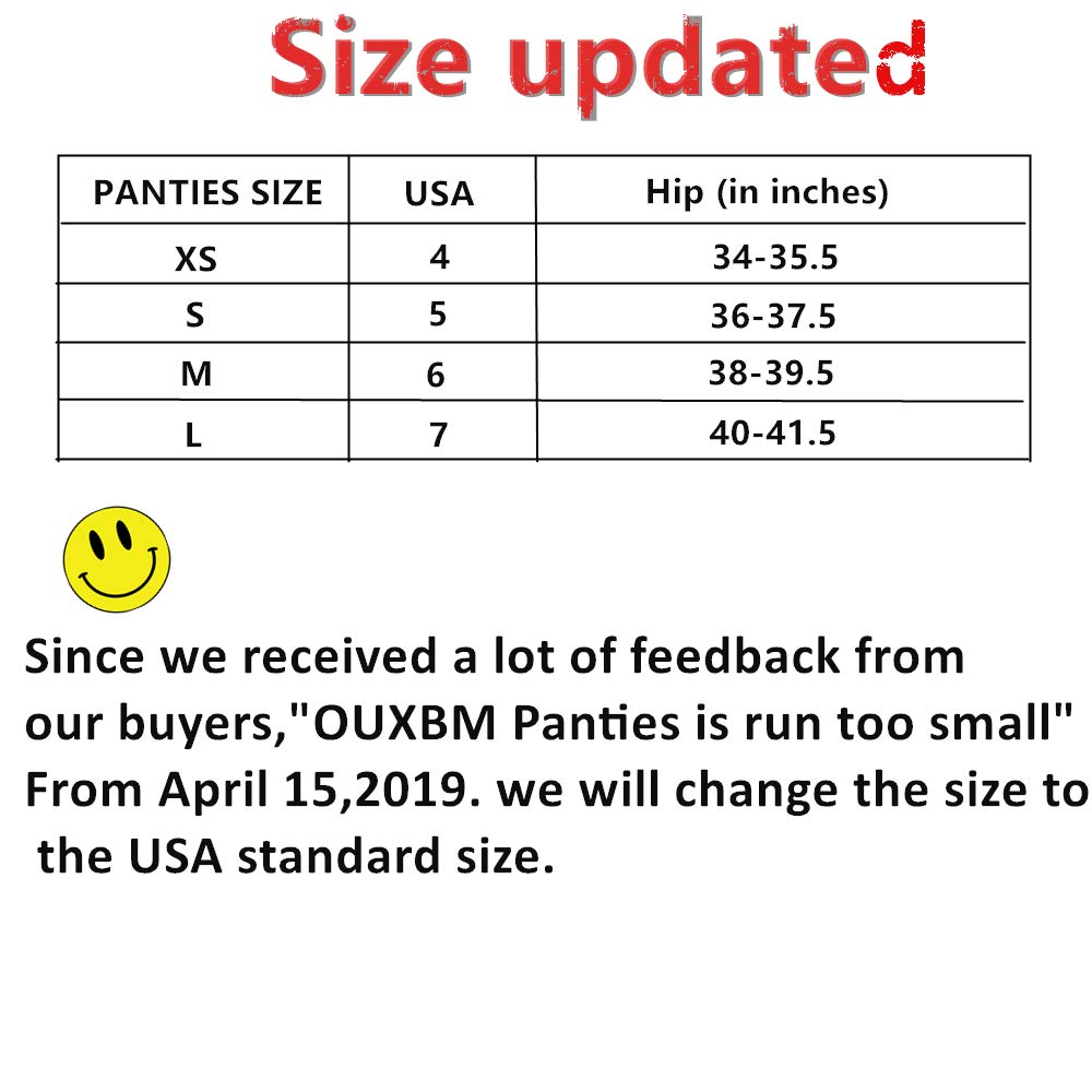 Womens Underwear Hipster Panties No Show Panty Low-Rise (Pack of 5, X-Large)