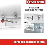 EVO-STIK Plumber's Mait Non-Setting Putty Sanitary Joints Flexible Waterproof view 5