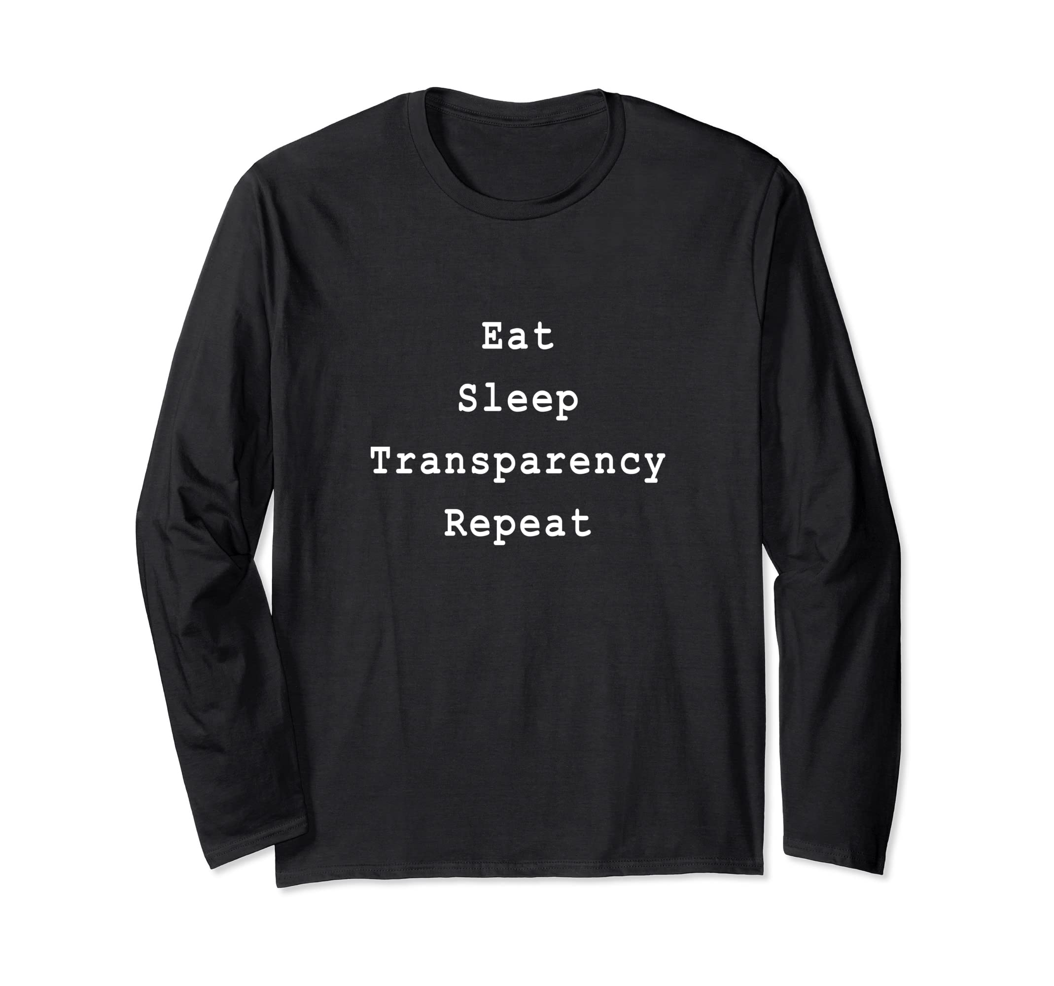 Transparency Scrum Agile Project Management Funny PM Coach Long Sleeve T-Shirt