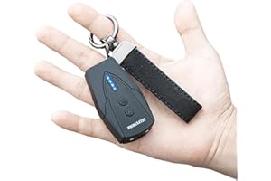 Selfstrike Mini Stun Gun with LED Flashlight and Wrist Strap – Unique Key Chain Design – Using Anti Slip Materials can Better and Faster aim with Charging Cable,mini Screwdriver and User Manual
