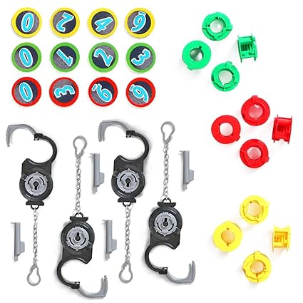Crazy-Store Plastic Handcuffs Pretend Play Kids Novelty Role Cosplay Interactive Toys