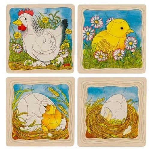 Goki Layers The Chicken Puzzle (44 Piece)