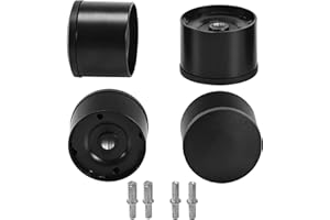 SKUEHOD 2 Inch Metal Bed Legs Replacement for Electric Adjustable Bed Base Frame, Non-Adjustable Screw in Short Legs