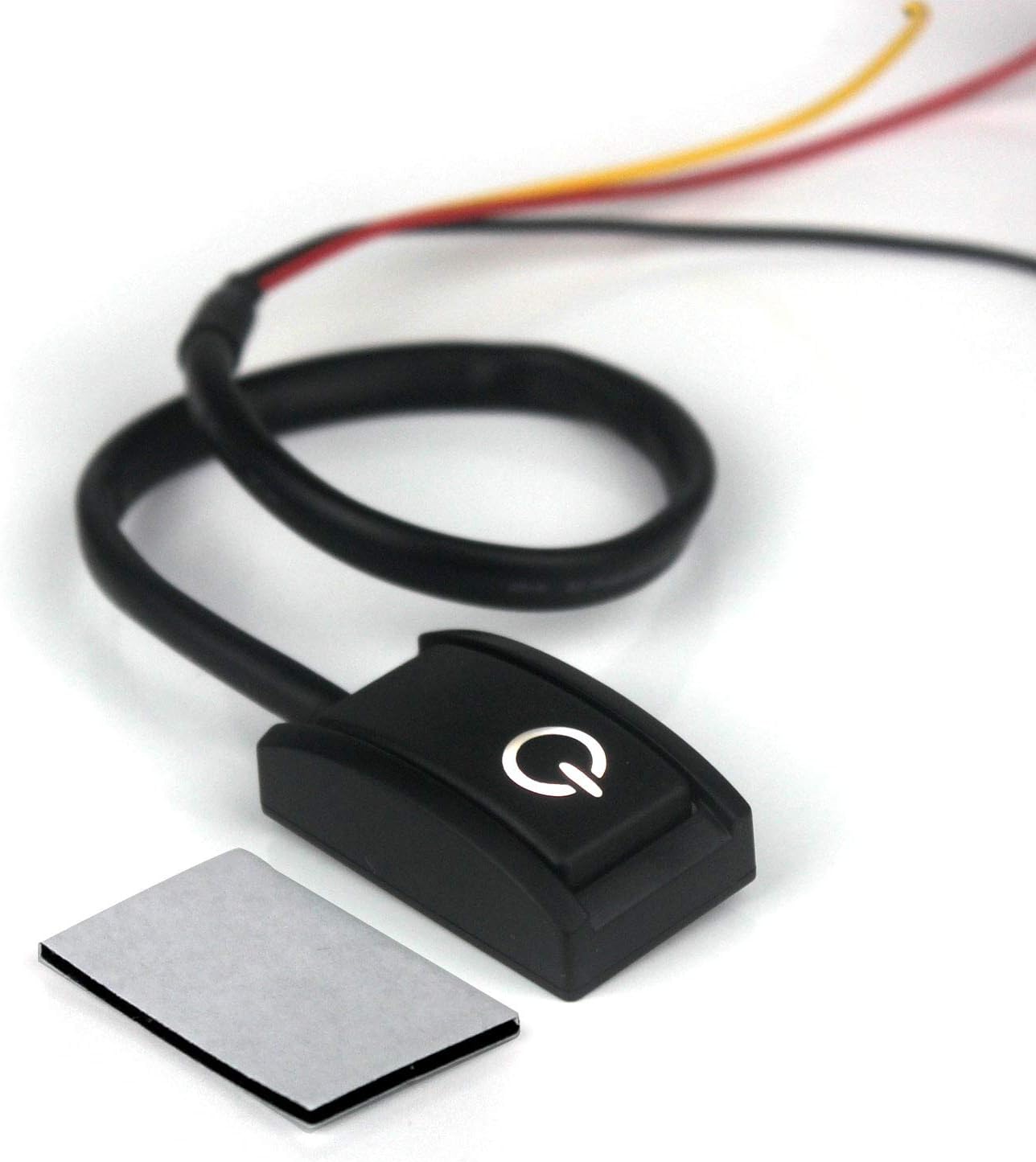 Ytian DC 12V 200mA Paste Type ON/OFF Button Switch, Car DIY Switch With Double Sided Adhesive, black