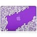 Kuzy Compatible with MacBook Air 13 inch Case 2020 2021 2018 MacBook Air M1 Case Hard Shell MacBook Air 2020 Case Cover A2337 MacBook Air Case A2179 A1932 Laptop Case MacBook Air 13 inch, Lace Purple
