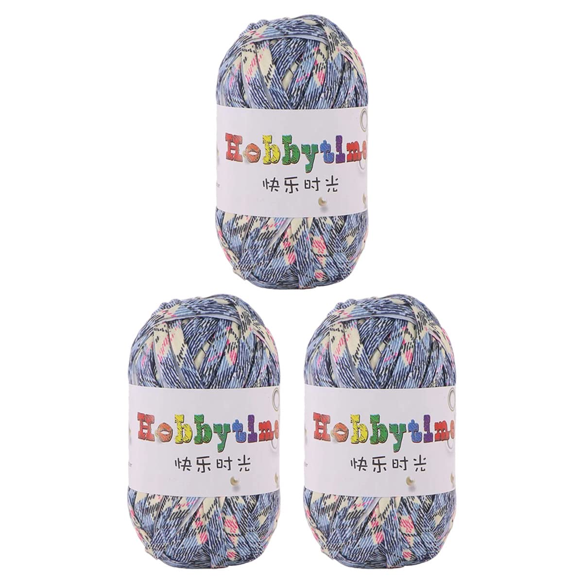 3 Pack Super Soft Rainbow Colorful T Shirt Yarn Weaving Yarn Thick Crochet Cloth Yarn for Knitting Blanket Handbag Purse DIY Crafts 300g