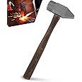 Blacksmith 4LB Handmade Forge Hammer for Farrier, Knife Maker, Blacksmith Forging Tool
