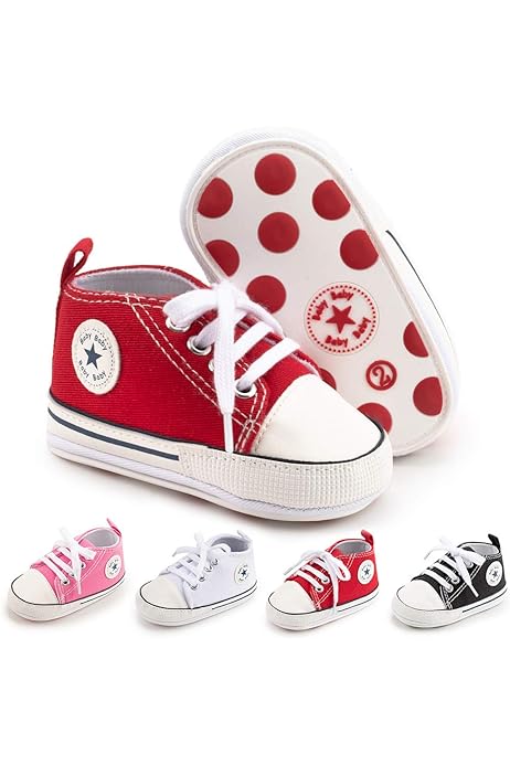Infant red converse crib shoes Clearance