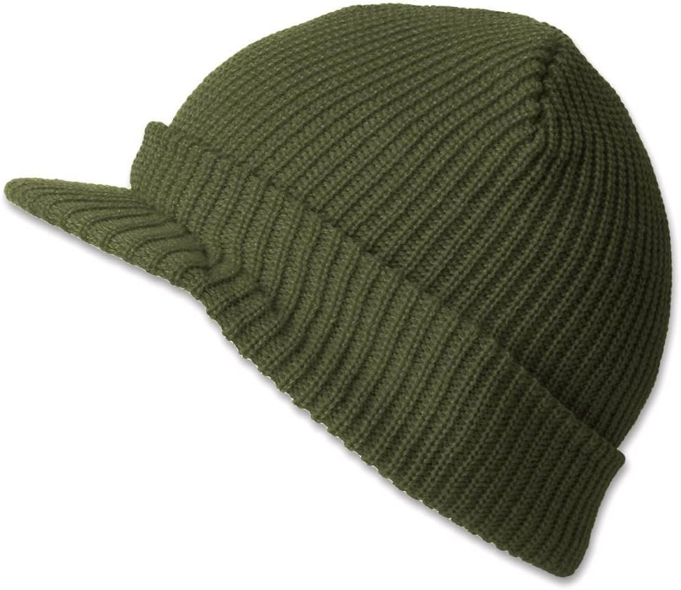 TOP HEADWEAR TopHeadwear GI Cuff Ribbed Beanie Visor