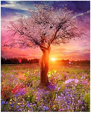 DIY Digital Oil Painting, Paint by Number Kit for Home Wall Decor Art Gift, Goddess of The Tree