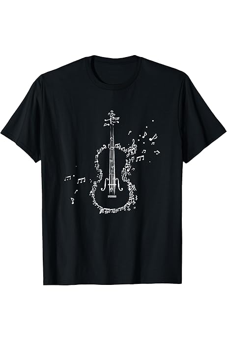 Maglietta Costume Violoncello - Design Musicale, Cotone, Taglio Classico - Foto 9