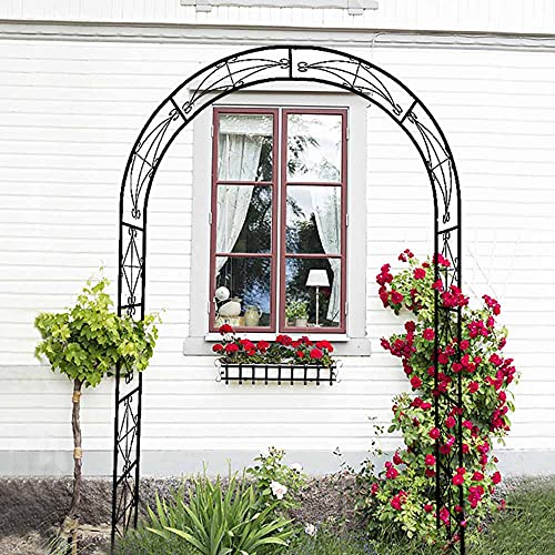 LYBC Rosenbogen Aus Metall Rankgitter Spalier Pergola Gartenbogen,200x140x36cm,Torbogen Spalier Rankhilfe Für… – Bild 4