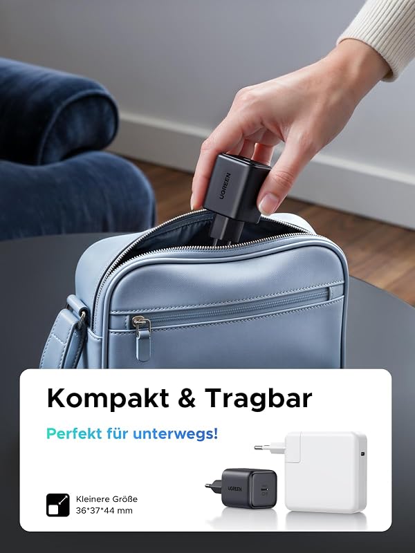 USB C Ladegerät 45W, PD iPhone Netzteil, PPS Schnellladegerät