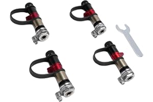 FTVOGUE 4pcs Tire Deflator Valve Kit, Aluminum Alloy with Auto Stop, Quick Deflation for Offroad Car, Motorcycle, and ATV