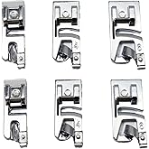 6Pcs Rolled Hem Presser Foot Set (3mm, 4mm, 6mm), Universal Low Shank Snap, On Hemming Foot for Sewing Machine Compatible with Singer, Brother, Janome, Babylock
