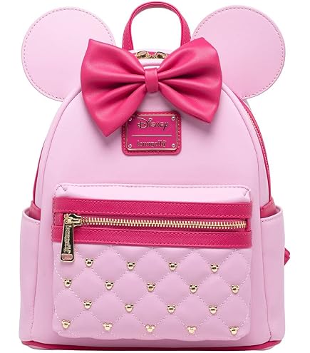 Loungefly Minnie Mouse Classic Series Mini Backpack – Sakura Pink (Used) Amazon.com | Loungefly Disney The Minnie Mouse Classic  main image 4