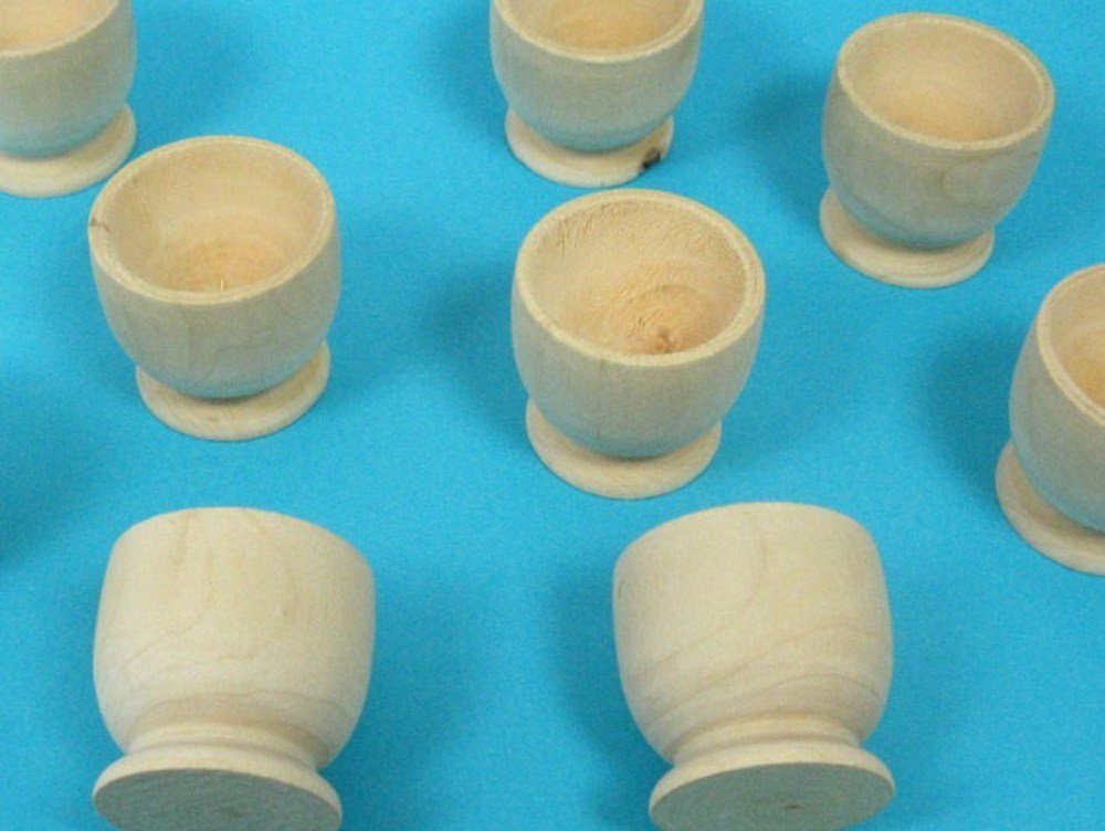 WOODEN EGG CUPS Amazon.co.uk Kitchen & Home
