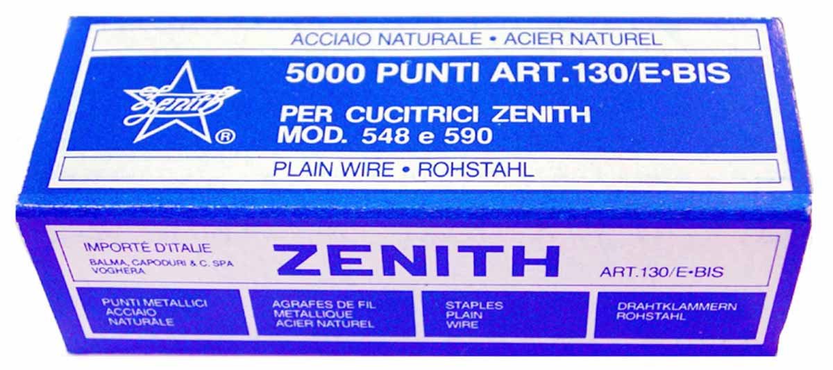 Zenith 41149 130E Staple Assorted Metallic, gray