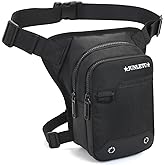 HUANLANG Drop Leg Bag for Men Women - Motorcycle Thigh Bag with Removable Leg Harness for Outdoor Activities