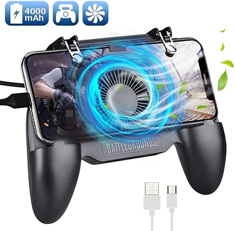 Olycism Pubg Mobile Game Controller Con Ventola Di Raffreddamento E Batteria Incorporata Da 4000 Mah Bank Power Per Pubg Knives Out Rules Of Survival Brawl Stars Amazon It Elettronica